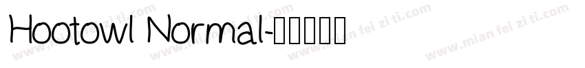 Hootowl Normal字体转换